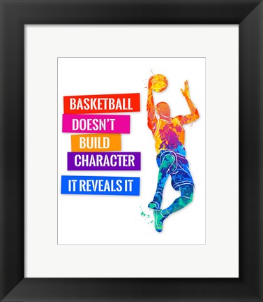 Framed Basketball 2 Print