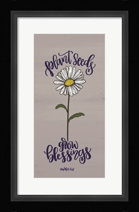 Framed Plant Seeds Print