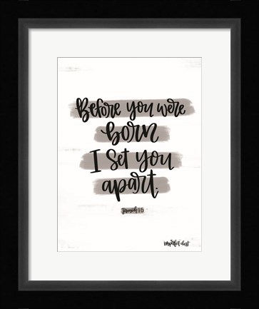 Framed Jeremiah 15 Print