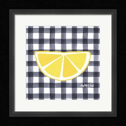 Framed Half Lemon Print