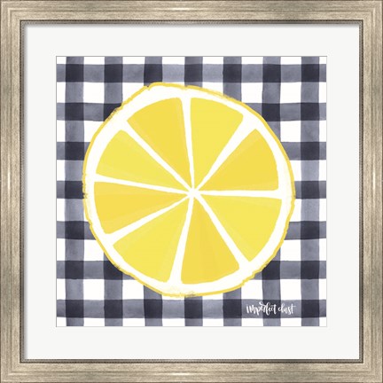 Framed Lemon Slice Print