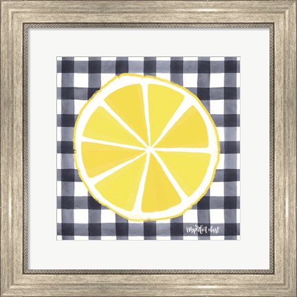 Framed Lemon Slice Print