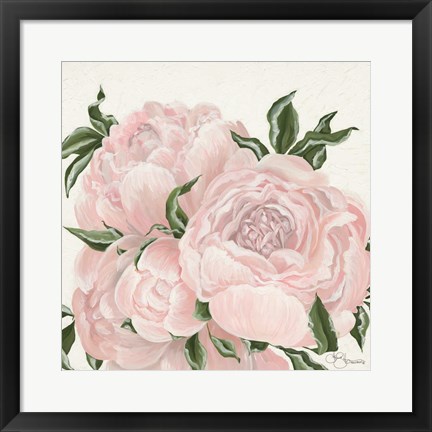 Framed Pink Flowers Print
