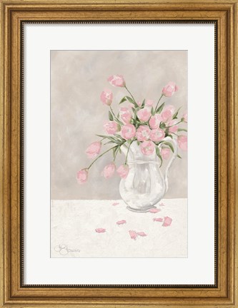 Framed Pink Tulips Print