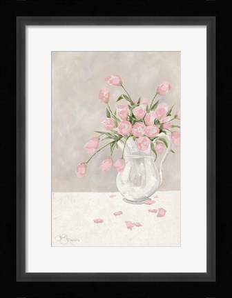 Framed Pink Tulips Print