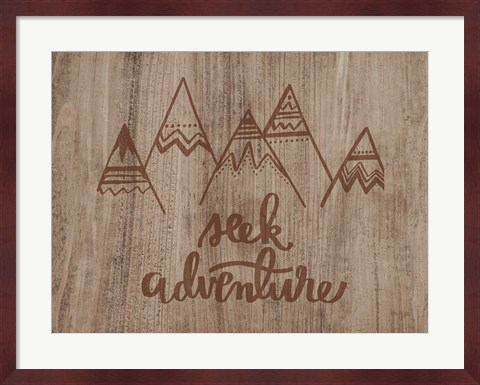Framed Seek Adventure Print