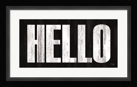 Framed HELLO Print