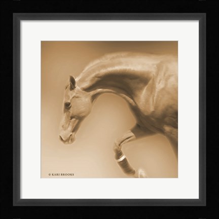 Framed Arch Sepia Print