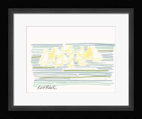 Framed Sunday at Sea Print