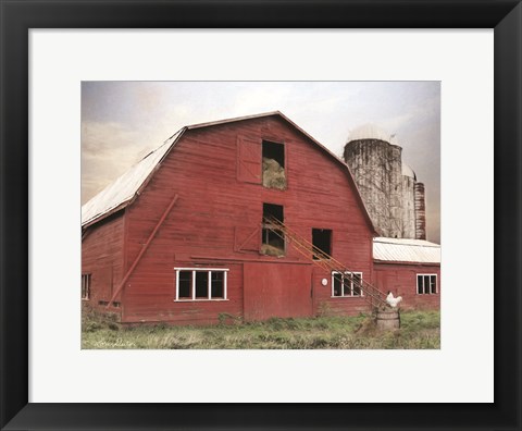 Framed Hay Filled Barn Print