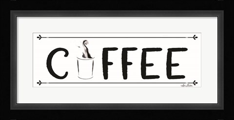 Framed Coffee Banner Print