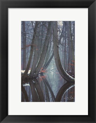 Framed Bent Ones - Winter Version Print