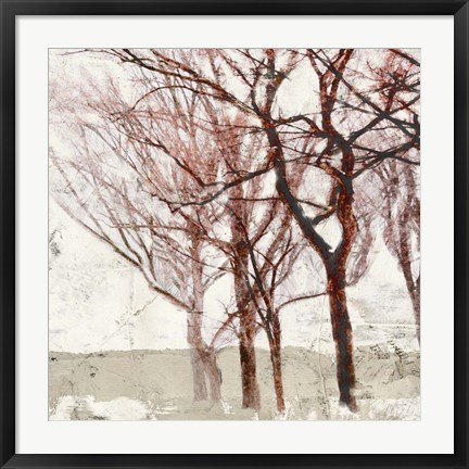 Framed Rusty Trees II Print