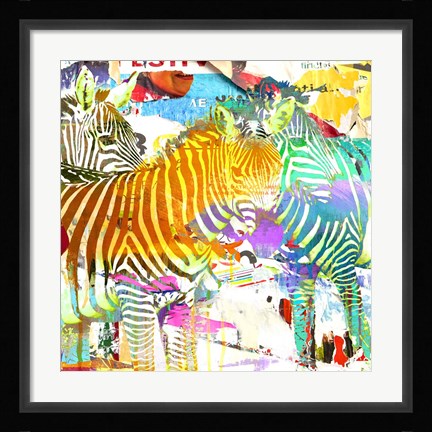 Framed Camouflage #2 (detail) Print