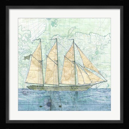 Framed Vessel I Print