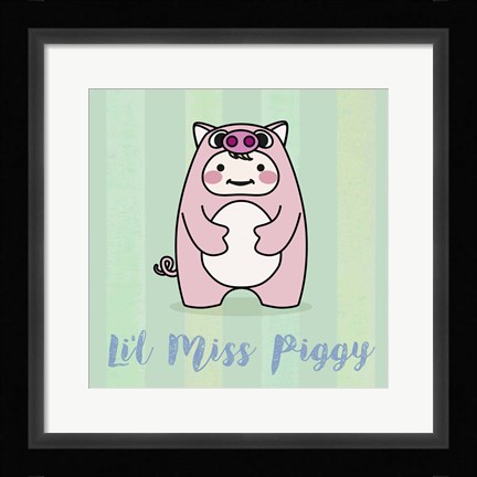 Framed Li'l Piggy Print