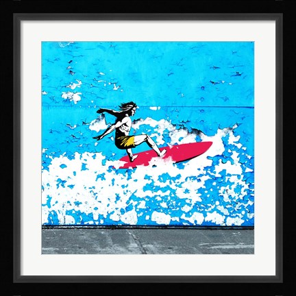 Framed Off the Wall, Santa Cruz, CA (detail) Print