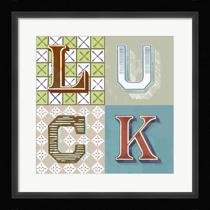 Framed Luck Print