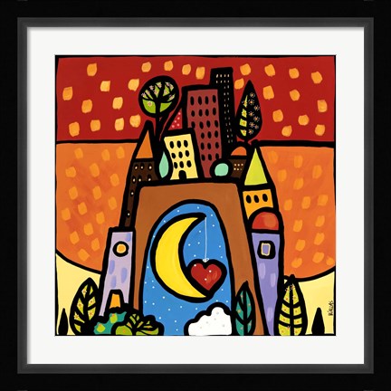 Framed L'arco degli Innamorati Print