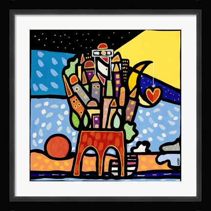 Framed Sostenere la Vita Print