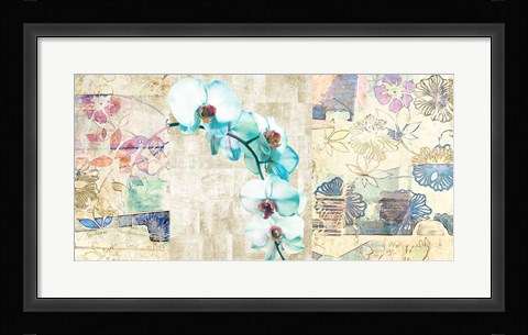Framed Kaleidoscope Orchid II Print