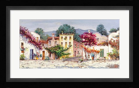 Framed Paese Mediterraneo Print