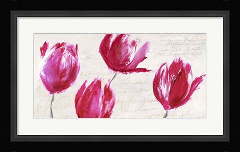 Framed Crimson Tulips Print