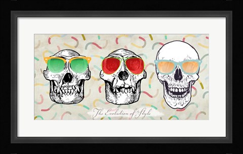 Framed Evolution of Style Print