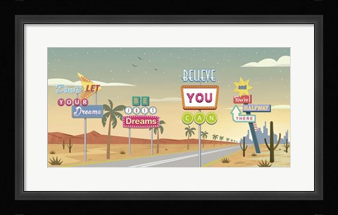 Framed Believe You Can... Print