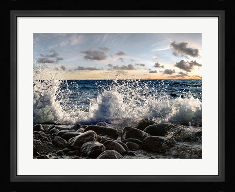 Framed Waves Crashing, Point Reyes, California Print