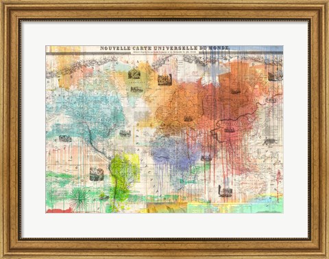 Framed Map of the World 2.0 Print