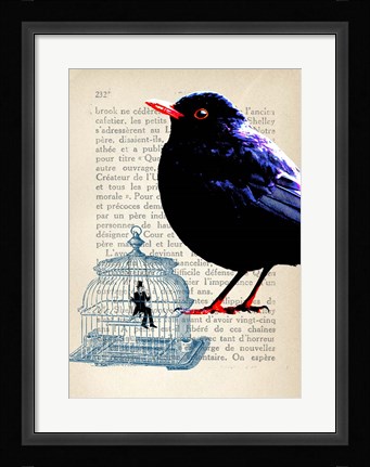 Framed Cage a l'homme Print