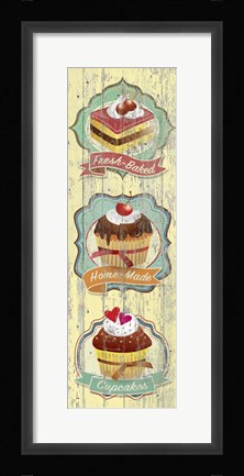 Framed Fresh-Baked Cupcakes Print