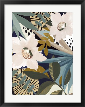 Framed Floral Symphony II Print