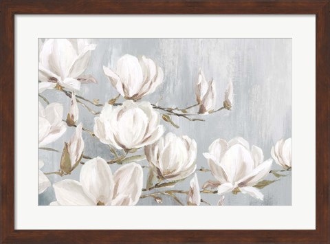 Framed White Magnolia Print