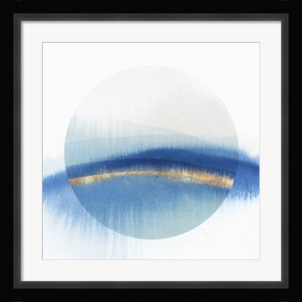 Framed Indigo Eclipse I Print