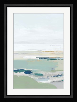 Framed Burbank Blue I Print