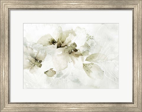 Framed Golden Cherry Blossoms Print
