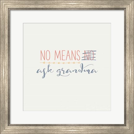 Framed Grandma Inspiration II Color Print