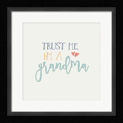 Framed Grandma Inspiration I Color Print
