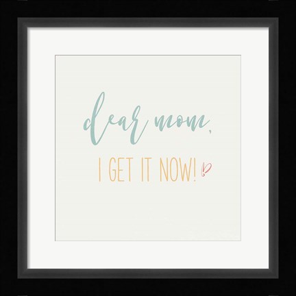 Framed Mom Inspiration I Color Print