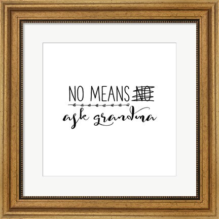 Framed Grandma Inspiration II Print