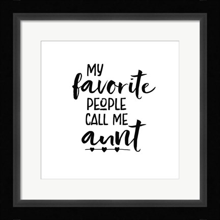 Framed Aunt Inspiration IV Print