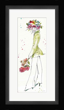 Framed Floral Figures VII Print