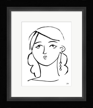 Framed Making Faces I Print