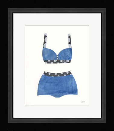 Framed Bathing Beauty III Print