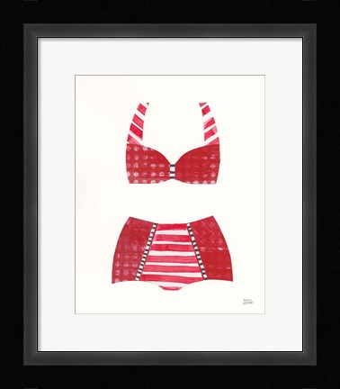 Framed Bathing Beauty II Print