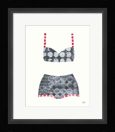 Framed Bathing Beauty I Print