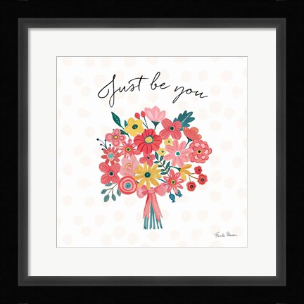Framed Bright Petals II Print