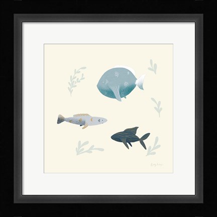 Framed Ocean Life Fish Print
